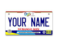 BRGiftShop Personalized Custom Name Mexico Durango 3x6 inches Bicycle Bike Stroller Children's Toy Car License Plate Tag
