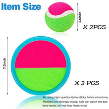 Load image into Gallery viewer, Toss and Catch Ball Set, Toss and Catch Sports Game Set - Upgraded Version 8 inch Toy Paddle Catch Toy for Gift Kids/Adults /Family /Backyard Beach Outdoor Games (Blue- 2 Balls and 2 Paddles)
