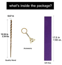 Load image into Gallery viewer, PEIYU Wizard Wand and Witch Magic Wand Cosplay Wand with Steel Core Costume Accessories for Christmas Halloween Birthday Party Favors with Medal and Gift Box
