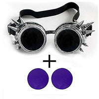 SLTY Retro Steampunk Goggles Welding Punk Glasses Cosplay Rustic Eyewears Rave