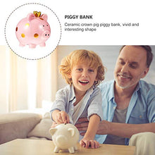 Load image into Gallery viewer, BESPORTBLE Ceramic Kid&#39;s Saving Pot Pig Shape Money Box Home Desktop Piggy Bank (Pink)
