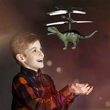 Load image into Gallery viewer, Flying Ball Toys-Controlled Helicopter Toy &amp; RC Helicopter Dinosaur Toys with Mini Remote and Hand Controlled Dragon Dinosaurs Helicopter for Kids Boys Girls Gifts (Green)
