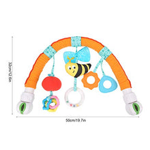 Load image into Gallery viewer, Zerodis Baby Arch Pram Crib Toy, Cartoon Animal Baby Stroller Hanging Toy Baby Hanging Pram Activity Bar with Rattle/Squeak for Pram, Pushchair or Baby Car Seat(Bee)
