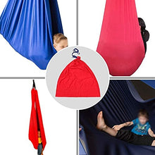 Load image into Gallery viewer, XMSM Indoor Therapy Swing Chair for Kids and Teens, Cuddle Hammock Adjustable Aerial Yoga, Durable Calming Chair Autistic Children (Color : Red, Size : 100x280cm/39x110in)
