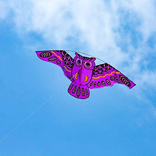 FQD&BNM Kite New Cartoon Owl Flying Kites for Children Adult Outdoor Fun Sports Toy,red