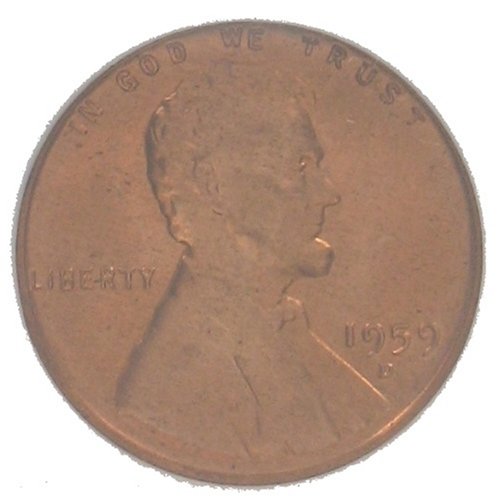 Lincoln Cent Penny Coin 1959 D Uncirculated - Graded by the Numismatic Guaranty Corporation (NGC) as Mint Strike 65 Red (MS 65 RD)