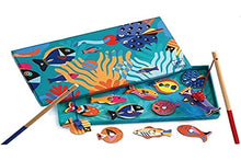 Load image into Gallery viewer, DJECO Fishig Graphic Magnetic Fishing Game, Blue
