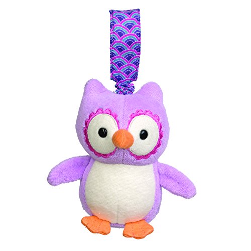 Apple Park Organic Picnic Pals Stroller Toy - Purple Owl