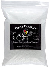 Load image into Gallery viewer, Polly Plastics Polypropylene Plastic Poly Pellets Rock Tumbling Media Rock Tumbler Filler Beads in Heavy Duty Resealable Bag (2 lb)
