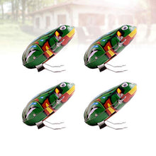 Load image into Gallery viewer, NUOBESTY Vintage Wind Up Toys Iron Frog Figurine Toy Small Animals Clockwork Toy Educational Funny Toys for Toddlers 4pcs
