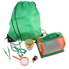 Load image into Gallery viewer, DOITOOL 1 Set Outdoor Explorer Kit, Nature Toys, Useful Telescope Insect Observation Kit for Camping, Hiking (Green)
