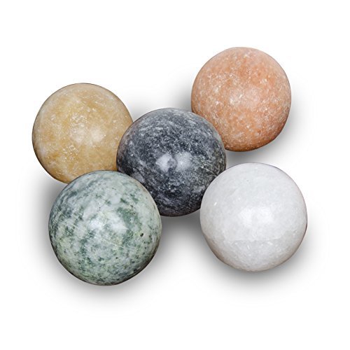 Solitaire Game Marbles [Balls] Set of 5 Multi Color
