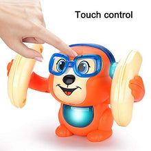 Load image into Gallery viewer, Valink Electric Dancing Toy Cute Monkey Animal Doll Musical Tumbling Toy Children 360 Degree Flip Touching Voice Control Educational Toy Party Favors
