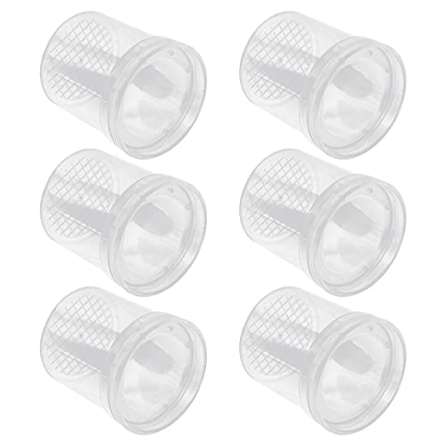 TEHAUX Insect Observation Cup Insect Triple Magnifying Glass Insect Feeding Box Plastic Insect Jar Insect Viewer Transparent Outdoor Magnifying Bug Viewer Science Education Supplies 6pcs