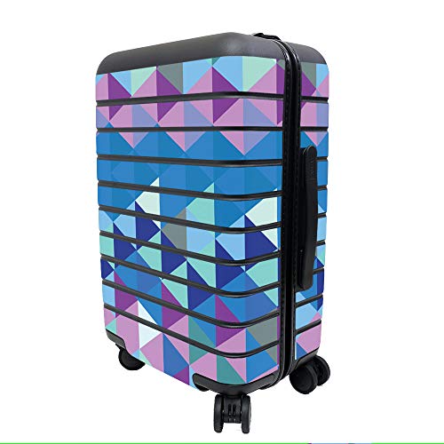 MightySkins Skin Compatible with Away The Carry-On Suitcase - Purple Kaleidoscope | Protective, Durable, and Unique Vinyl Decal wrap Cover | Easy to Apply, Remove, and Change Styles | Made in The USA