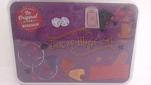 The Original Fun Workshop Classic Games Box of Magic Set. Nostalgic Games in Vintage Tin Box. 6 Different Tricks to Learn.