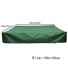 Load image into Gallery viewer, Sandbox Cover, Green Square Protective Cover with Drawstring for Sandpit, Toys, Swimming Pool and Furniture, Square Pool Cover (Color : Green, Size : 150x150cm)
