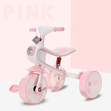Load image into Gallery viewer, Kids&#39; Tricycle Trikes,Children&#39;s Bicycle 3-6 Years Old Folding 2 in 1 Baby Scooter with Music Lights Girl Boy (Color : A)
