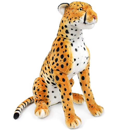 Cecil The Cheetah - 25 Inch Tall Big Stuffed Animal Plush Leopard - by Tiger Tale Toys