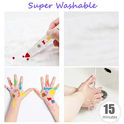Lebze Washable Toddler Markers, 24 Colors Non Toxic Markers Art School –  ToysCentral - Europe