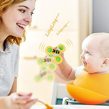 Load image into Gallery viewer, Suction Cup Spinning Top Toy Baby Bath Toy 4 PCS, COSYOO Spin Sucker Spining Top Spinner Toy Early Learner Toys for Baby Toys
