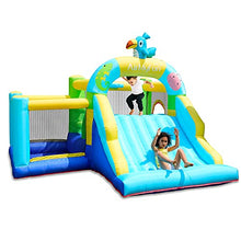 Load image into Gallery viewer, AirMyFun Bounce House with Blower, Inflatable Jump Bouncy Castle for Kids, with Wide Slide, Ball Pool for Backyard Play &amp; Party Fun, A82031
