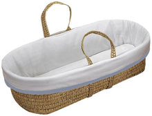 Load image into Gallery viewer, Baby Doll Bedding Forever Mine Moses Basket, Blue
