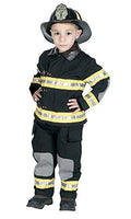 Jr. Fire Fighter Suit with Helmet, Size 4/6 (Black)