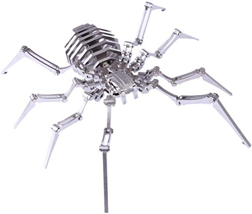Haoun 3D Metal Puzzle Brain Teaser, DIY Assemble Detachable Spider Model Kit Jigsaw Puzzle Toy Desk Ornament