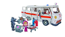 Load image into Gallery viewer, Simba 109309863 Bear Masha Play Set Ambulance, Nylon/A

