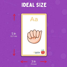 Load image into Gallery viewer, American Sign Language Flash Cards for Toddlers and Beginners - 180 ASL Flash Cards for Babies, Toddlers, Kids. ASL ABC Flash Cards Include Starter, Vocab and Common Sight Words. ASL Cards

