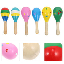 Load image into Gallery viewer, EXCEART 10Pcs Mini Maracas Wooden Egg Shaker Kids Musical Party Favor Wooden Maracas Festival Painting Wooden Carnival Maracas ( Random Colors )
