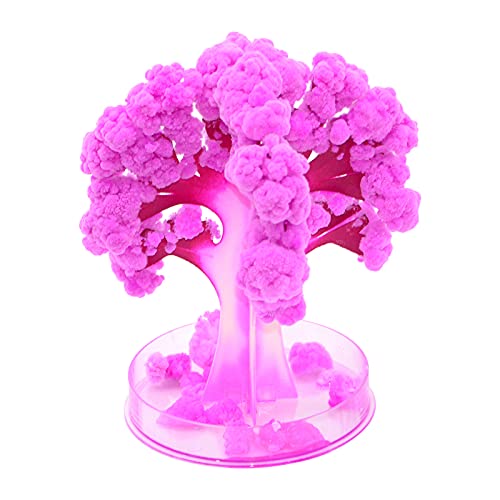 Qinday Magic Growing Crystal Christmas Tree, Presents Novelty Kit for Kids, Funny Educational and Party Toys, Xmas Novelty Creative DIY Gift for Boys Girls (Purple Tree 1)