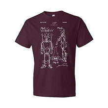Load image into Gallery viewer, Marionette Puppet T-Shirt, Toy Collector Gift, Puppeteer Gift, Puppet T Shirt Maroon (XL)
