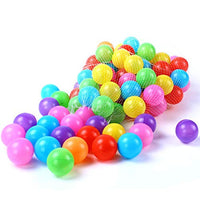 Yinuoday 100pcs Colorful Ocean Ball for Kids Children Soft Plastic Toddler Play Balls for Indoor & Outdoor (6.0CM)