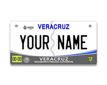 Load image into Gallery viewer, BRGiftShop Personalized Custom Name Mexico Veracruz 3x6 inches Bicycle Bike Stroller Children&#39;s Toy Car License Plate Tag
