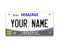 BRGiftShop Personalized Custom Name Mexico Veracruz 3x6 inches Bicycle Bike Stroller Children's Toy Car License Plate Tag