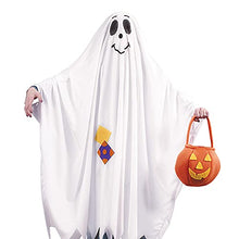 Load image into Gallery viewer, Meilihua Children&#39;S White Ghost Costume For Halloween Pumpkin Cape (S), Small
