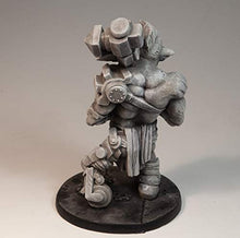 Load image into Gallery viewer, Stonehaven Miniatures Troll Mechanist Miniature Figure, 100% Urethane Resin - 90mm Tall - (for 28mm Scale Table Top War Games) - Made in USA
