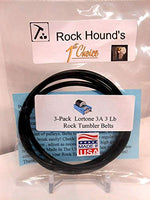 Rockhound's 1st Choice Replacement Drive Belts for Lortone 3A Rock Tumbler- 3 Pack (B1000-231)