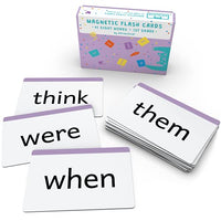 Attractivia 1st Grade Sight Words Magnetic Flash Cards(First Grade) - 41 Sturdy Large Dolch Cards for Literacy of Beginning Readers, Homeschool, Teachers and ESL