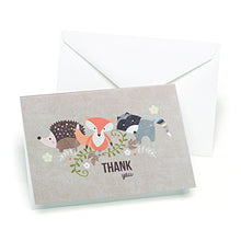Load image into Gallery viewer, Hortense B. Hewitt Thank You Cards, 4.8 x 3.3 -Inch, Woodland Animals
