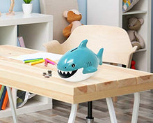 Load image into Gallery viewer, Isaac Jacobs Ceramic Shark Money Bank, Fish Piggy Bank, Ocean or Sea Themed Decoration, Baby Shark, Girls and Boys Room Dcor, Kids Cartoon Coin Bank, Fun Gift for Children, Boys (Blue)
