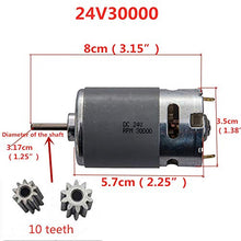 Load image into Gallery viewer, jiaruixin 24V 30000RPM Electric Motor 24 Volt Motor Drive Engine Accessory for Car Children Ride on Toys Replacement Parts
