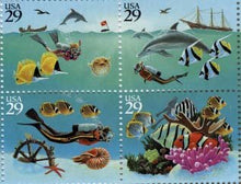 Load image into Gallery viewer, Wonders of the Sea Full Sheet of Twenty 29 Cent Stamps Scott 2863-66
