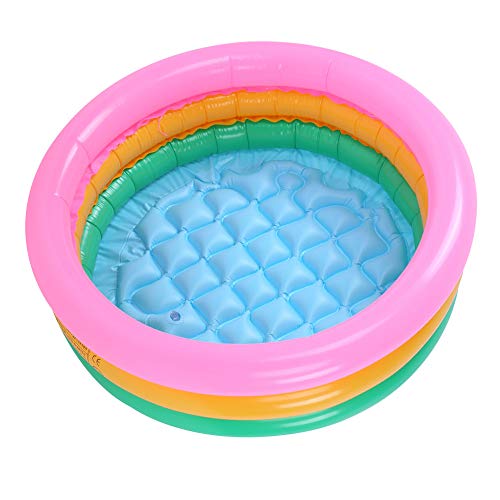 Alvinlite Baby Paddling Pool Portable Inflatable Children Swimming Pool Water Game Play Center for Summer Outdoor Garden Backyard Water Party(M)