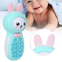 Load image into Gallery viewer, Multifunctional Baby Music Toy, Cartoon Kid Mobile Phone Electronic Phone Toy Music Story Educational Learning Toys(Blue)
