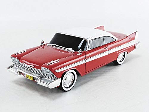 Greenlight 1: 24 Hollywood - Christine - 1958 Plymouth Fury Evil Version (Blacked Out Windows) 84082 Red