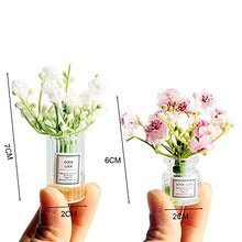 Load image into Gallery viewer, D-GROEE Transparent Vase for Dollhouse Accessories, Dolls House Glass Vase, Mini Doll Furniture, 1:6 1:8 Scale Jasmine Dollhouse Miniature Handmade Dollhouse Flower Vase Set Model E
