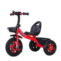 1-3-2-6 Years Old Tricycle Baby Bike Child Stroller Multifunction Boy and Girl Toy Cars Children's Birthday Gifts 5 Color Options (Color : Red)